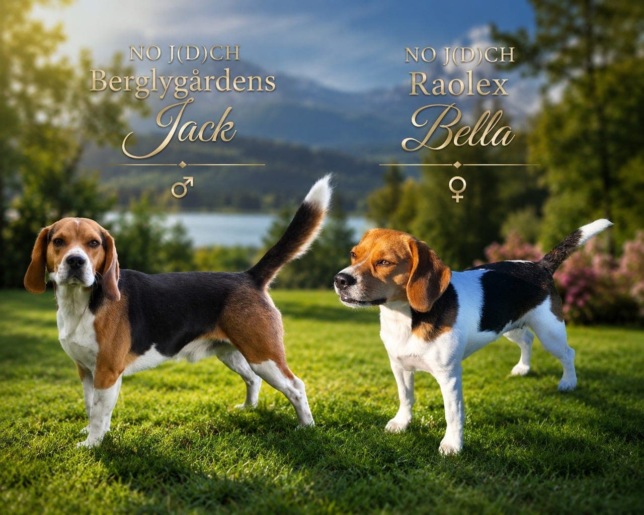 Beagle valper, leveringsklar i september!