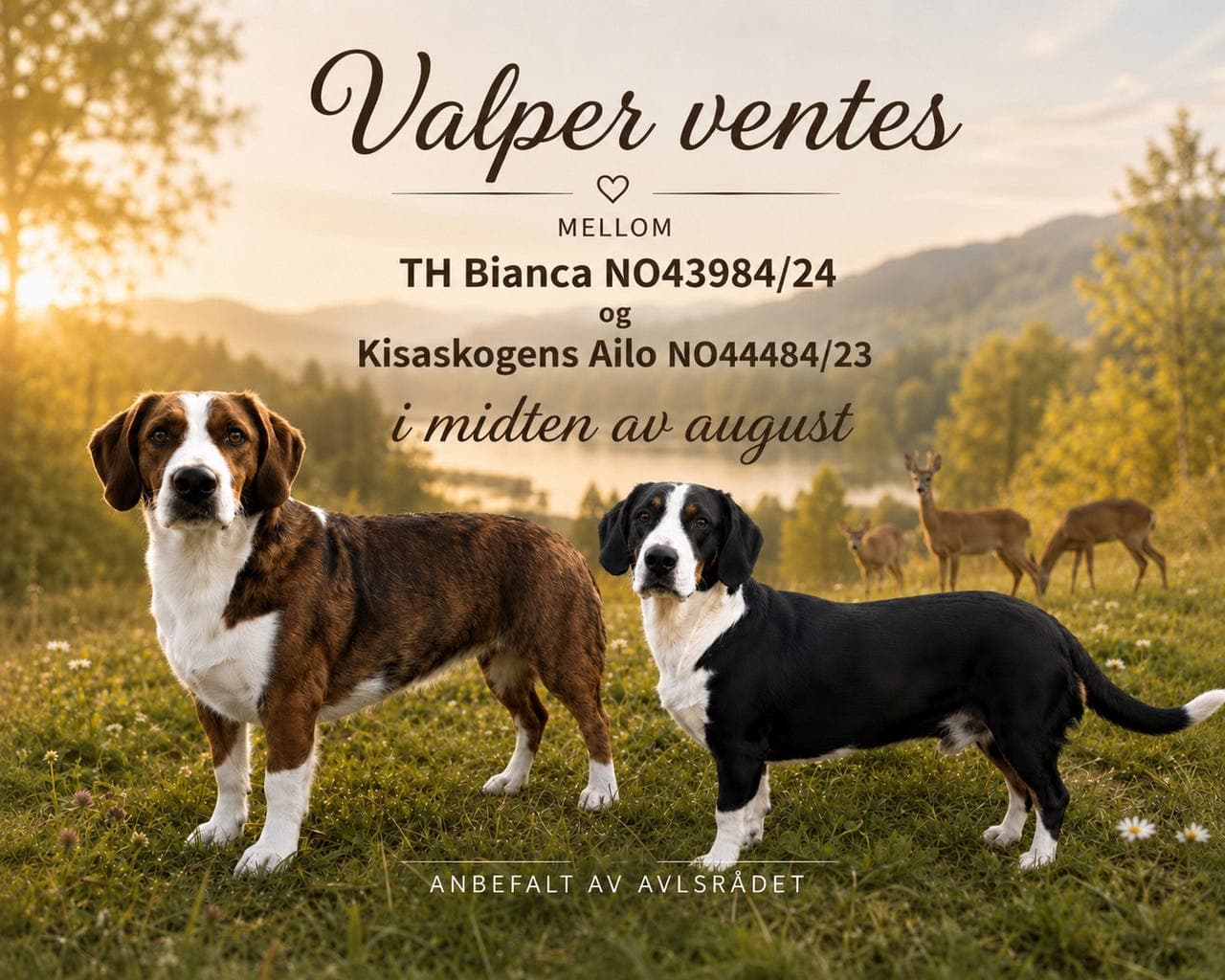 Drever valper ventes i midten av August🐶