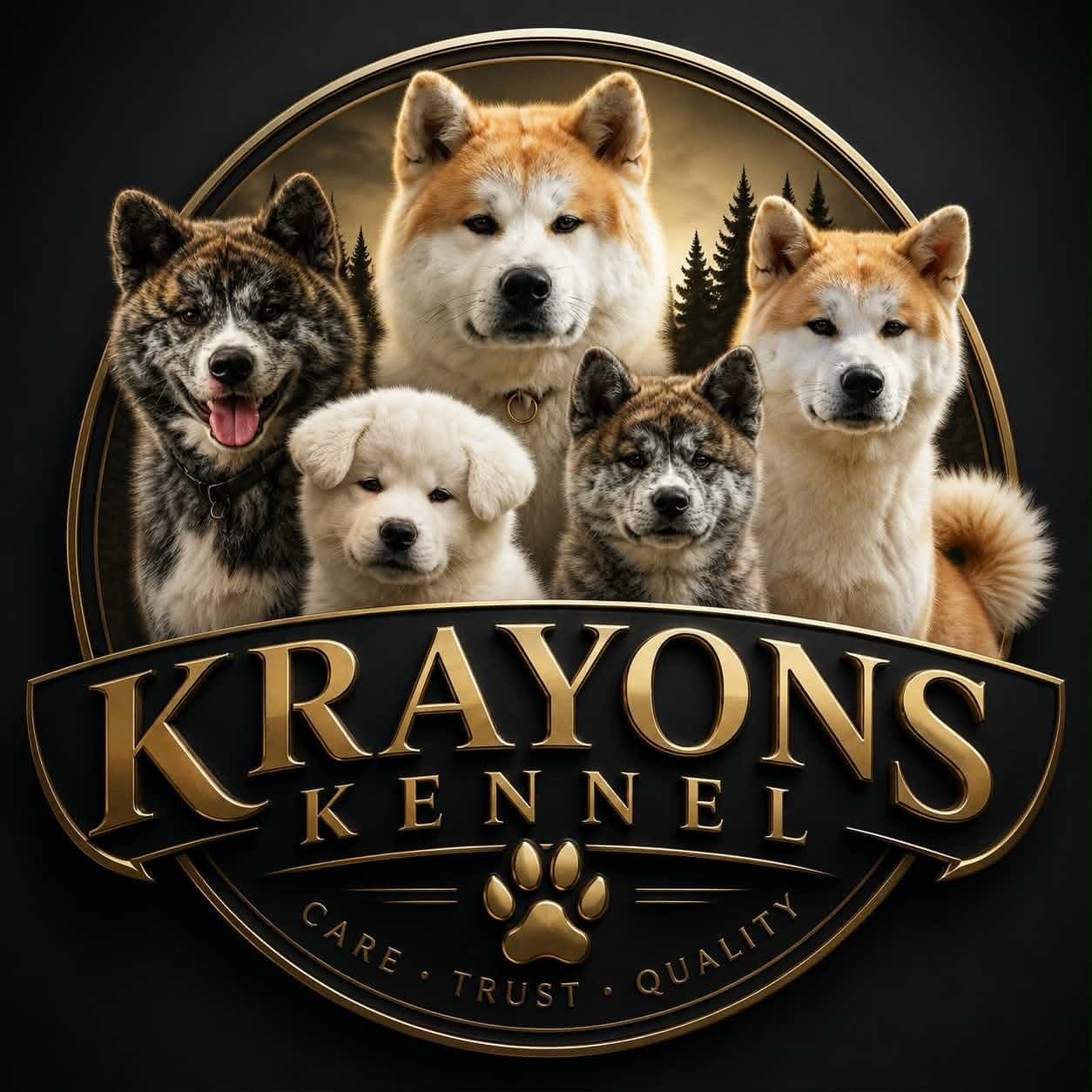 Japansk Akita inu valper