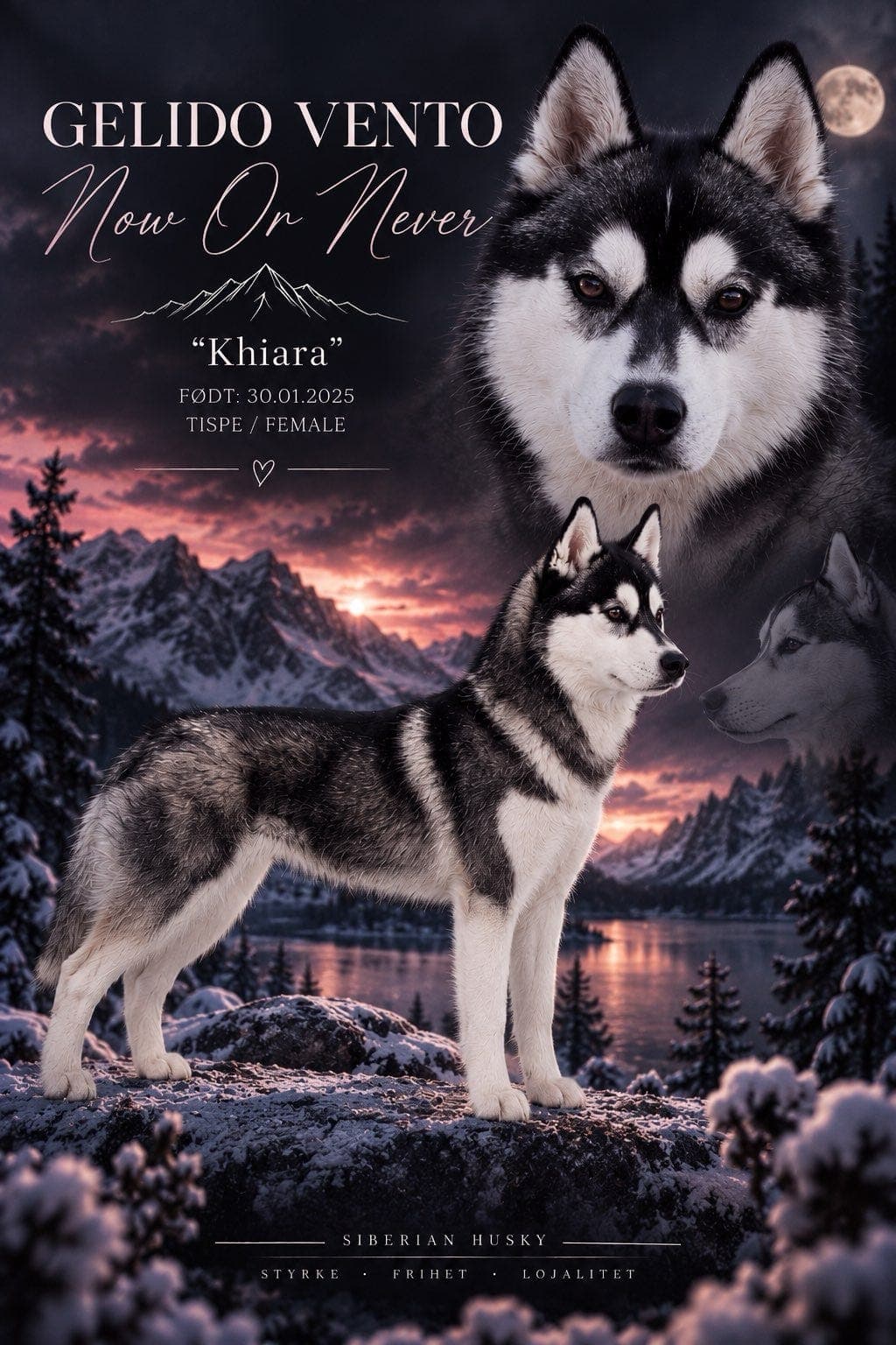 Siberian Husky Tispe Vurderes Omplassert