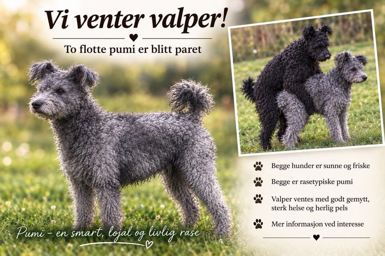 🐾 Pumi-valper ventes! 🐾